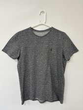 T-shirt uomo All Saints manica corta grigia a righe taglia media