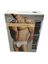 Calvin Klein Men's 3-Pack Cotton Stretch Hip Brief Multicolor Md