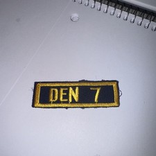 Cub Scout Den Number 7 scout stuff back BSA Rank Patch