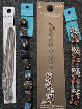 Jewelry Making Supplies Lot Charms Clasps Beads Pendants Few Chains