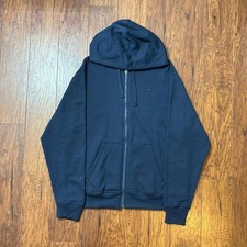 Champion Powerblend Navy Blue Full-Zip Hoodie Size L