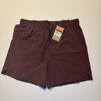 Nike Unlimited Dri-FIT 7'' Versatile 2-in-1 Burgundy Shorts Men Large DV9334-652