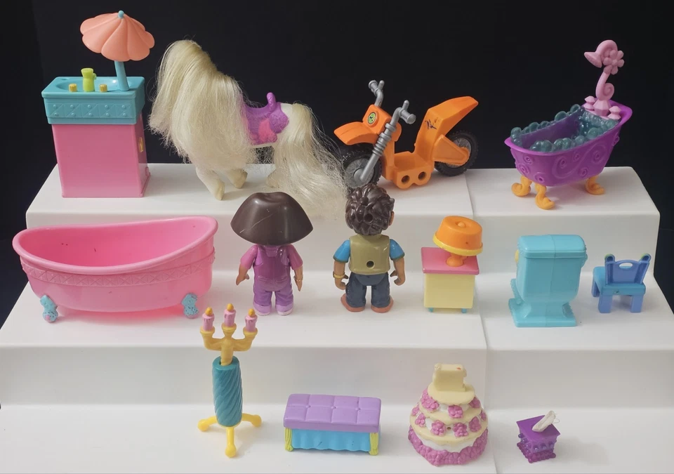 Dora The Explorer Diego Boots Backpack Tico Isa Swiper Benny Pony Furniture Lot - Image 3 of 4