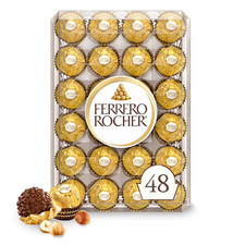 Ferrero Rocher Premium Milk Chocolate Hazelnu...