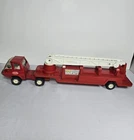1970’s Vintage Tonka Truck Pressed Steel Aerial Ladder Red Fire Truck
