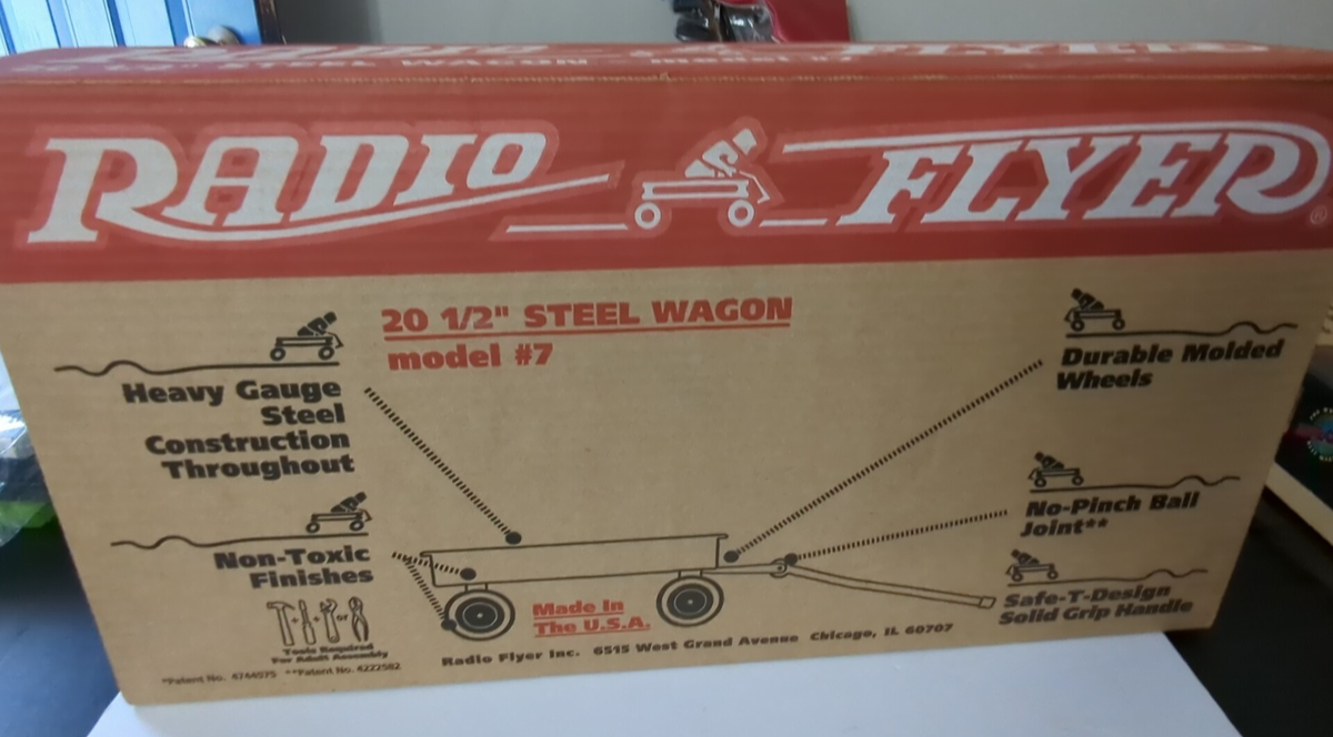 Radio Flyer My 1st Wagon Model 7 Red Metal 20.5