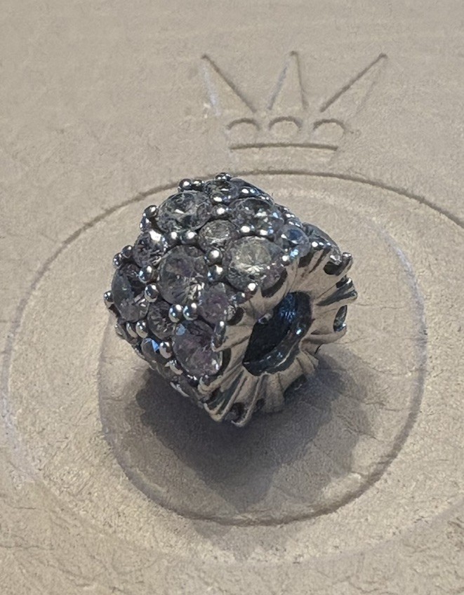 Authentic Pandora Moments Clear Sparkle Charm 798487C01 | eBay