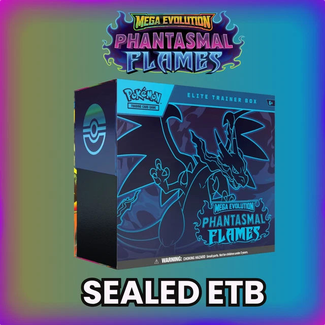 Pokemon TCG: Mega Evolution Phantasmal Flames Elite Trainer Box - ETB IN HAND