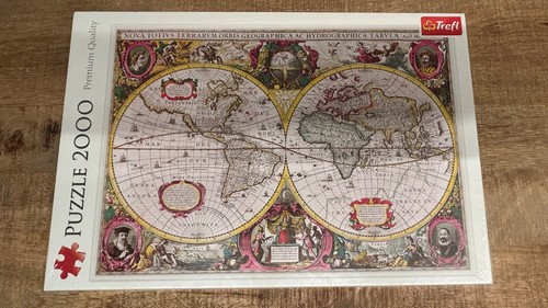 cassé tête Trefl Premium qualité, neuf 2000 mrcx, Carte de la terre 1630 - Photo 1 sur 6