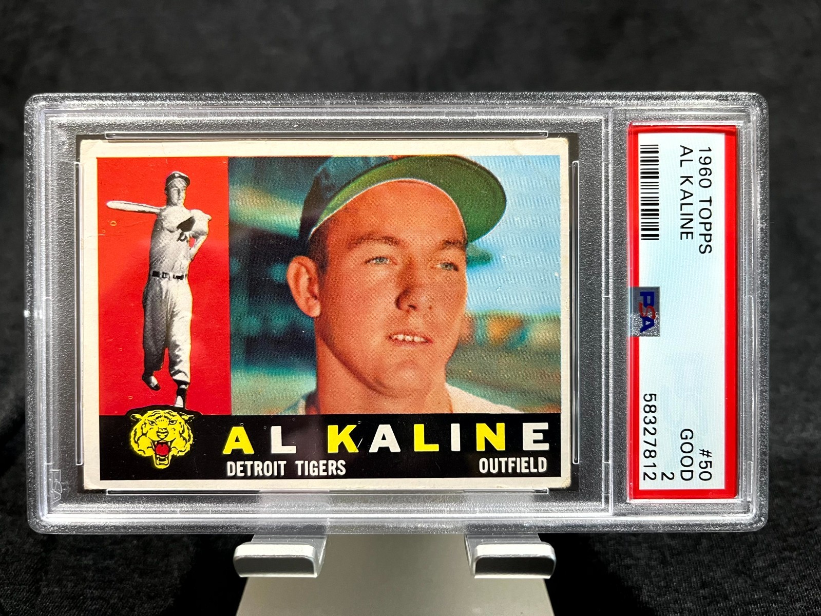 1960 Topps Baseball Al Kaline #50 - Detroit Tigers - PSA 2 - good color