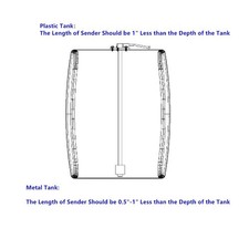 240-33ohms Fuel Sending Unit IP67 Accurate Fuel Gauge Sending Unit US Standard