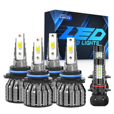 For Toyota LAND CRUISER 1998-2007 6500K LED Headlights + Fog Lights Bulbs Combo