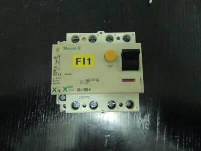 Moller Schutzschalter Fehlerstrom X POLE PXF-25/4/003A 230V/400V Ie=6A  (A613)