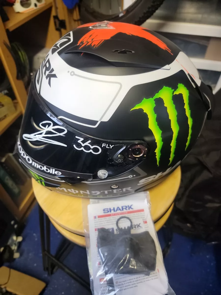 Jorge Lorenzo Autographed Monster Energy MotoGP Shark Helmet eBay