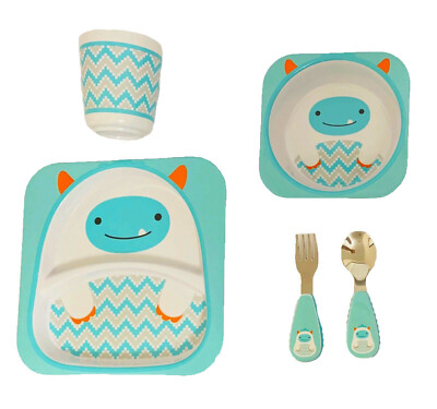 Skip Hop Mealtime 5 Piece Gift Set Yeti