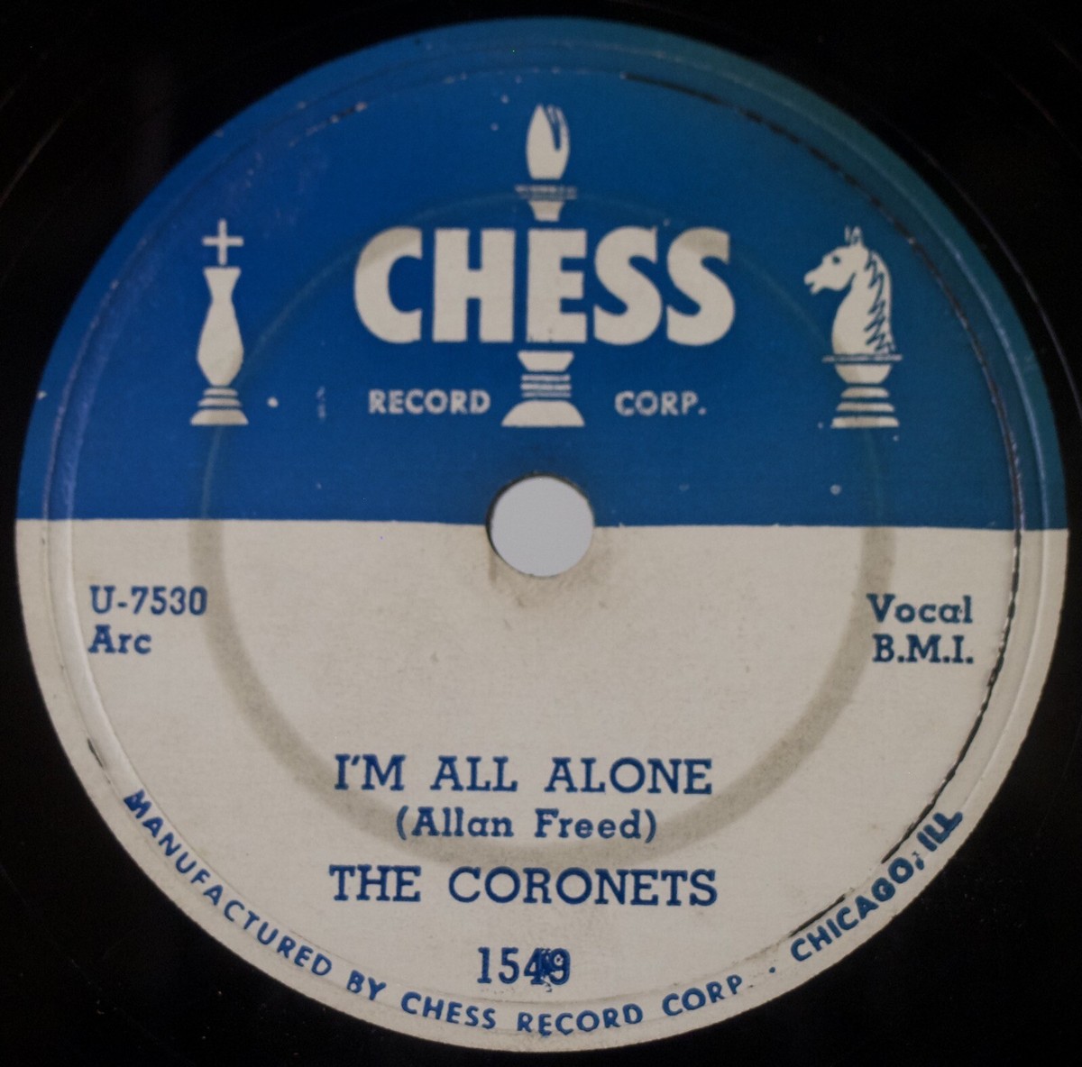 THE CORONETS: Nadine / I'm All Alone US Chess 1549 Doo Wop Vocal