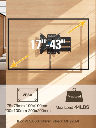 Mounting Dream UL Listed Lockable RV TV Mount for Most 17-43 inch TV RV Mount... - Picture 2 of 9