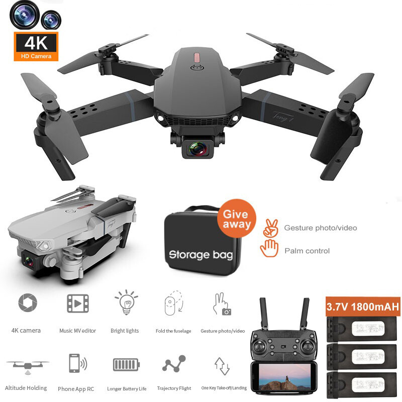 DRONE PROFESSIONALE QUADRICOTTERO DUE TELECAMERE 4K GPS