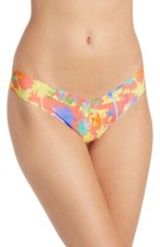 Commando Women's Seamless Thong Panty Neon Palms Print M/L  24
