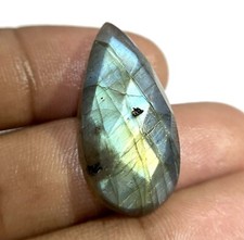 Natural Multi Fire Labradorite Faceted Pear Shape Gemstone For Jewelry Making