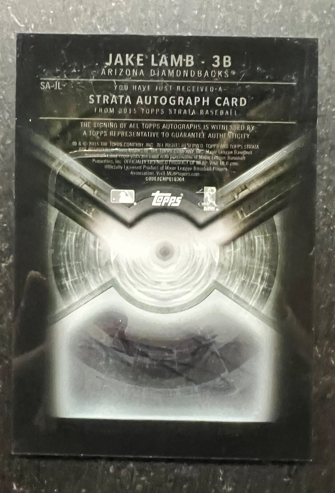 Jake Strata 2015 Topps Strata - Autographs Jake Lamb #SA-JL (AU, RC) for sale ...