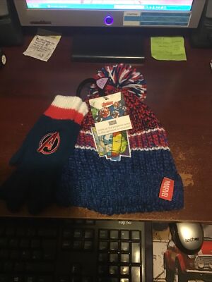 Marvel Avengers Bommelmütze & Handschuhe Alter 11-13 Jahre Geburtstag Weihnachten