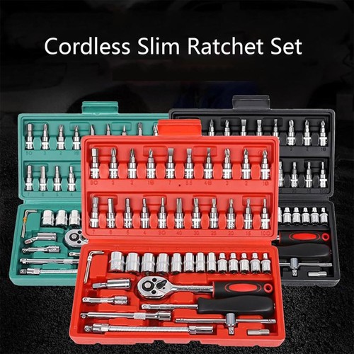 Portable Mechanic Tool Set Household Hand Repair Tool Set Auto Repair Tool Box - Picture 6 of 15