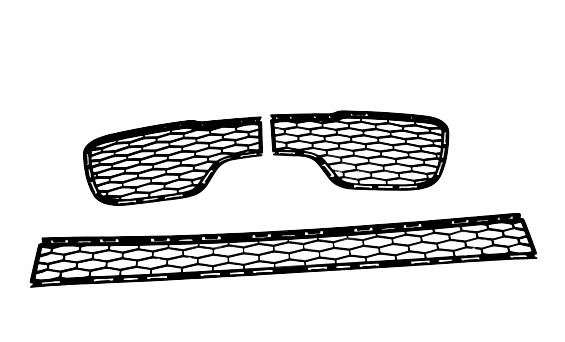 Maserati Ghibli Front Bumper Grill Set - Genuine