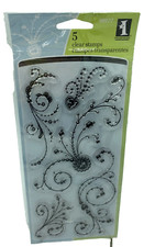 Inkadinkado Gen Stone Flourishes, 98977, Swirl Stamps, Clear Stamps