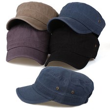 L XL 59 61Cm Unisex Mens Army Military Faded Washed Out Cadet Cap Trucker Hats