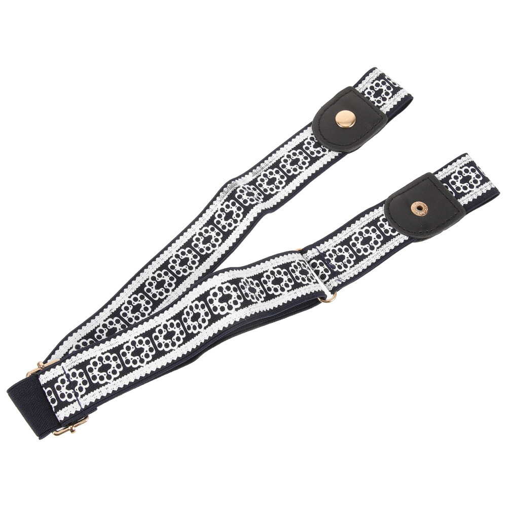 3 Count Elastic Buckleless Belt Alloy Men and Women Adjustable Belts