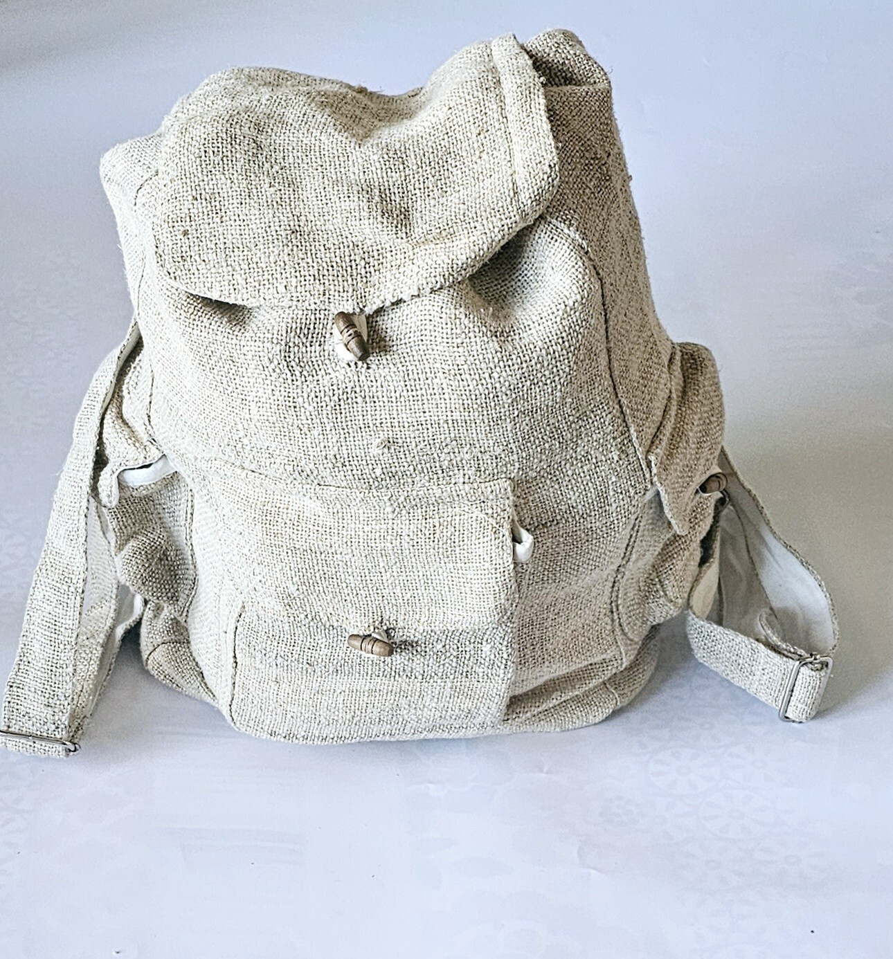 KATHMANDU IMPORTS HEMP BAG Rucksack Backpack Adjustable beach, Festival