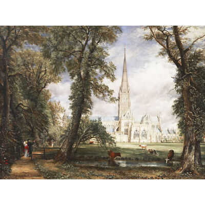 John Constable Salisbury Kathedrale aus dem Bischofsgarten XL Druck Leinwandbild