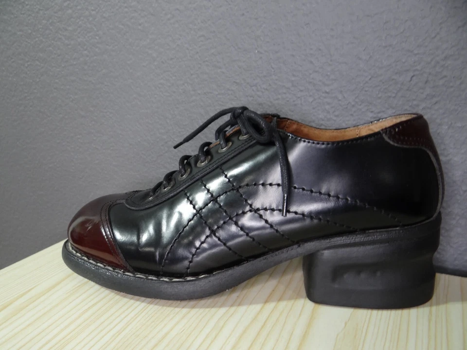 BRONX Groov-Y Cuero con Cordones Negro-Borgoña Estilo de Vida Para Mujer Talla 41 (US 10) Foto 4 de 4