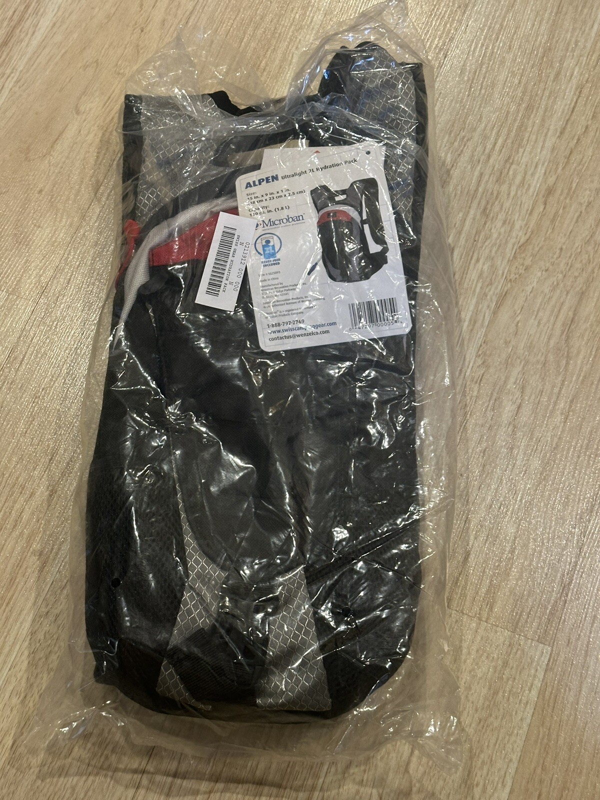 Swiss Gear Alpen Ultralight Red Black Hiking Pack