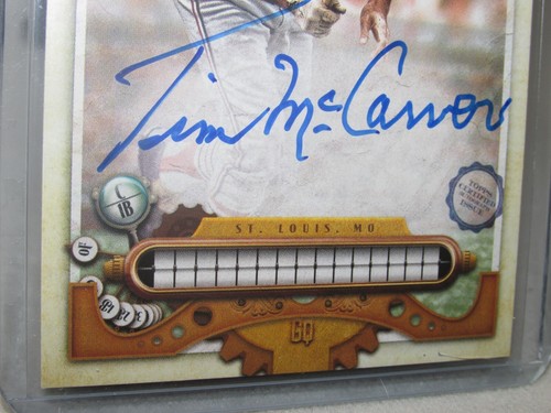 Tim McCarver * 2022 Topps Gypsy Queen * Missing Nameplate Autograph * - Picture 2 of 4