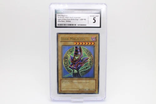 Dark Magician LOB-005 Legend of Blue Eyes White Dragon 1st Edition Glossy CGC 5