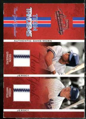 Sanders Jsy-Pants/Matsui Bat-Jsy 2005 Absolute Team Tandems Swatch Double #TT26 