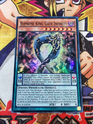 Supreme King Gate Infinity macr-de018 1. Auflage (NM) Super Rare Yu-Gi-Oh!