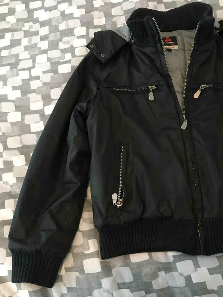 Chaqueta Bombardero Peuterey negra talla L cálido invierno abrigo acolchado alta gama diseñador Foto 4 de 4