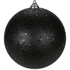 Christmas Ornaments Balls 7.1" Large Christmas Decorations 7.08"/1pcs Black 3