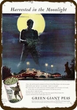 1945 JOLLY GREEN GIANT Viner Station Vintage-Look DECORATIVE REPLICA METAL SIGN