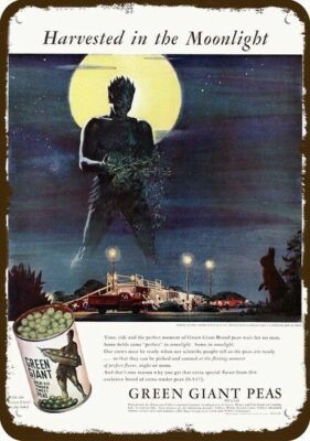 1945 JOLLY GREEN GIANT Viner Station Vintage-Look DECORATIVE REPLICA METAL SIGN