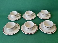 SERVIZIO 6 TAZZE DA CAPPUCCINO THE TE PORCELLANA ARISTON RICHARD GINORI. BC14