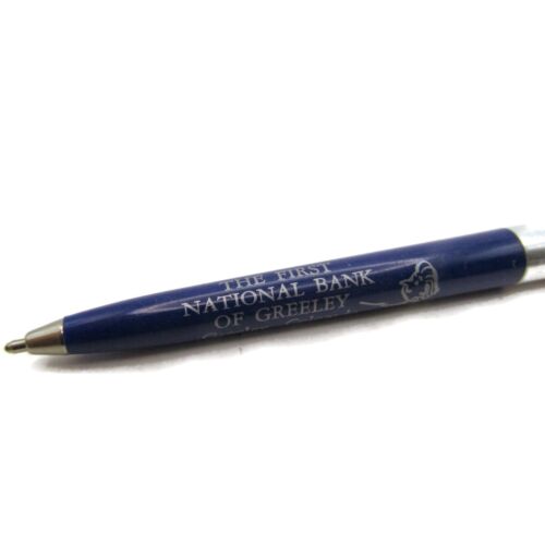 Greeley Colorado The First National Bank Of Greeley Advertising Pen Vintage