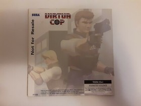 Virtua Cop Not For Resale NFR - Original Slip Sleeve and Game Sega Saturn 