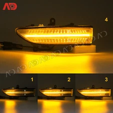 Dynamic Clear LED Side Mirror Turn Signal Light For 08-14 Subaru Impreza WRX STI