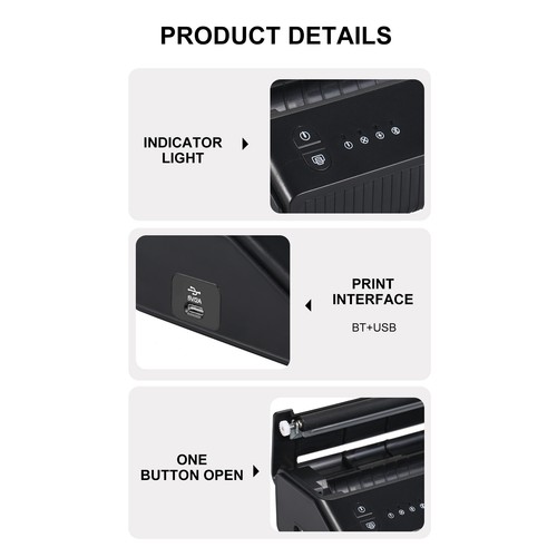 Wireless Tattoo Stencil Printer BT 203DPI Tattoo Transfer Stencil Machine A3W7 - Bild 5 von 15