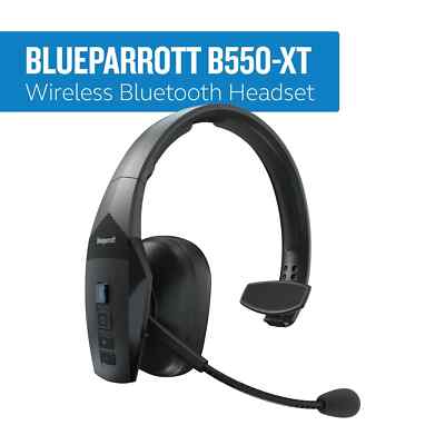 BlueParrott B550-XT Wireless Bluetooth Noise Cancelling Headset, 24hrs battery