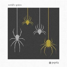 Metallic Spiders Needlepoint Kit or Canvas